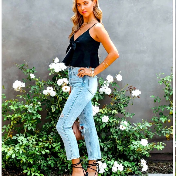 Babydoll Tank, Cropped, Satin, S, M, L - Picture 4 of 11